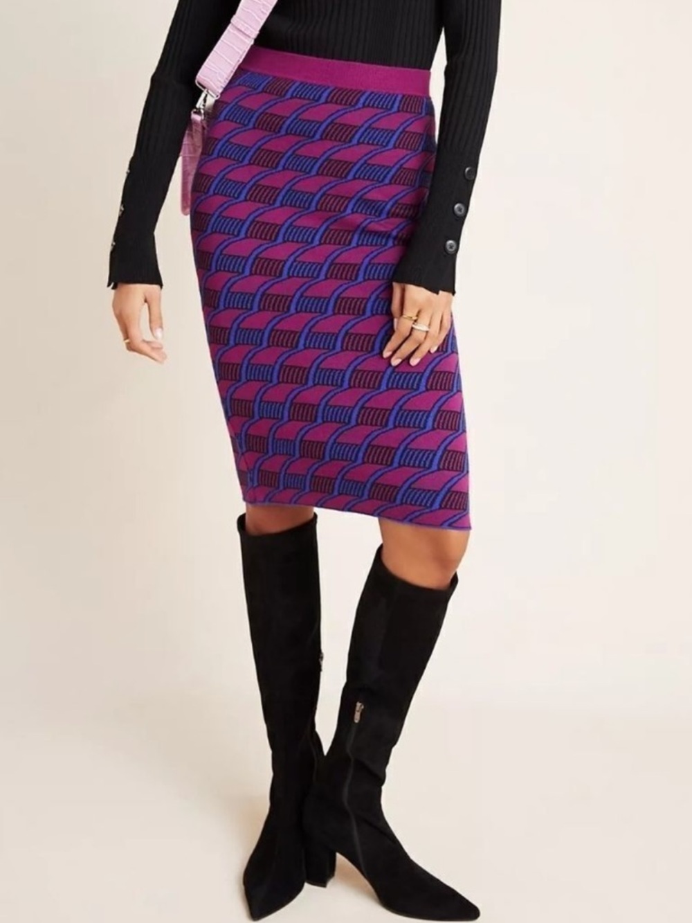 NWT Anthropologie MAEVE Nancy Sweater Knit Pencil Skirt